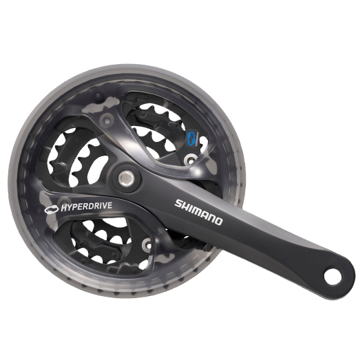 Shimano Kurbelgarnitur Acera 42/32/22 170 mm mit Kettenschutz, FC-M361, 7-8 Fach ,4-kant schwarz