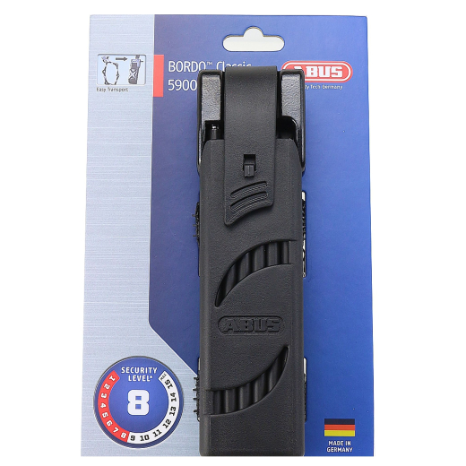 Abus Bordo 5900/90 Faltschloss Halter Basic Level 8 schwarz