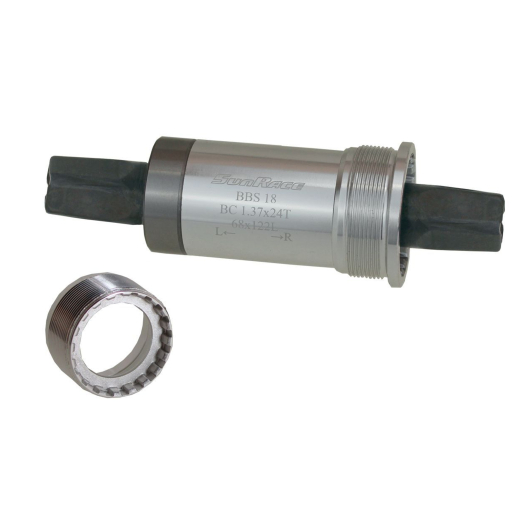 Sunrace Innenlager BBS-18 L�nge 122 mm BSA Cartridge 4-Kant Tretlager