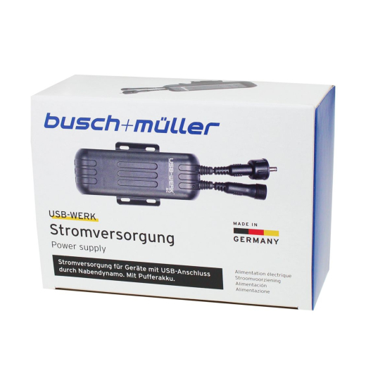 B&M USB-Werk AC Integrierter Pufferakku mobiles Ladeger�t per Nabendynamo
