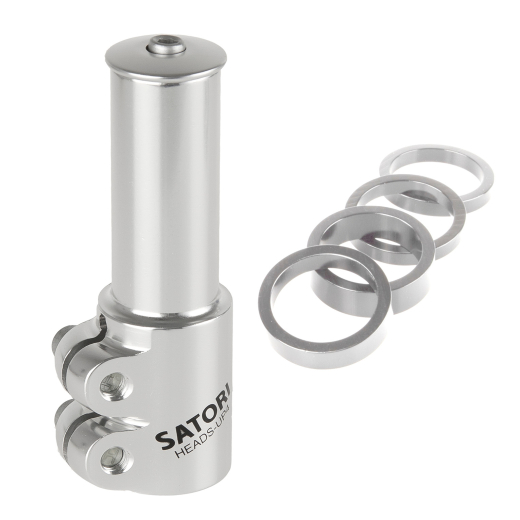 Vorbauerh�hung Heads-Up4 117 mm 1 1/8, glanz Satori Silber