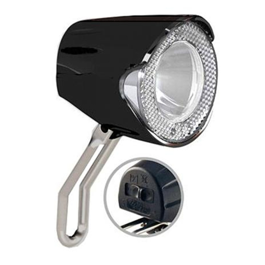 Union LED-Scheinwerfer UN-4256 20 LUX mit Schalter-Standlicht f�r Naben-Dynamo