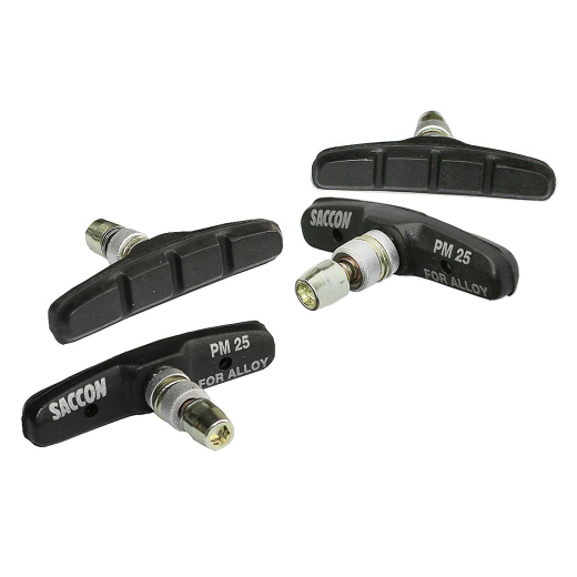 2 Paar (4 St�ck) Saccon V-Brake Bremsschuhe PM 25 schwarz