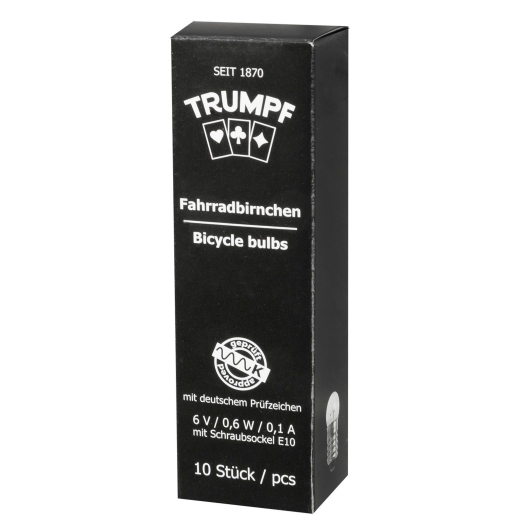 1 Pack (10 St�ck) Birnen 6V 0,6W f�r standard R�cklichter