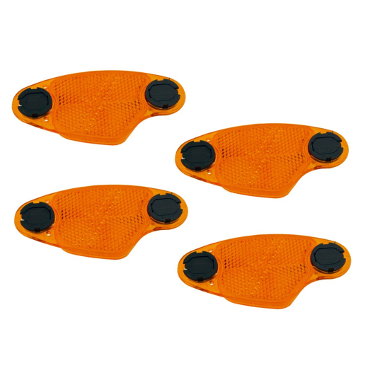 B&M 4er-Set Speichenstrahler mit drehbaren Kunststoff-Befestigungen