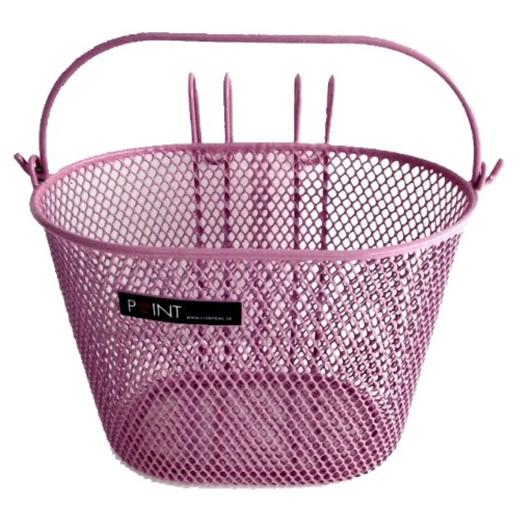 Point Vorderrad-Kinderkorb Rosa 25x16x16 cm zum Einh�ngen engmaschig
