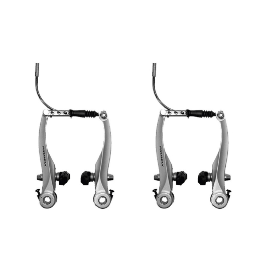 Promax Alu V-brake Bremsk�rper Vorderrad und Hinterrad SET Silber