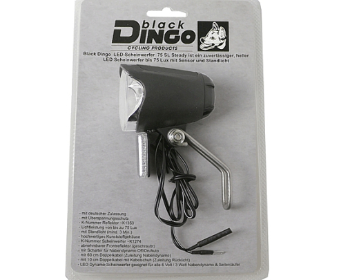 BDCP LED Scheinwerfer 75 SL Senso Standlicht & Schalter f�r Nabendynamo