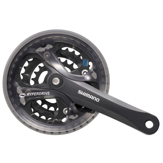 Shimano Kurbelgarnitur Acera 48/38/28 170 mm mit Kettenschutz, FC-M361, 7-8 Fach ,4-kant schwarz