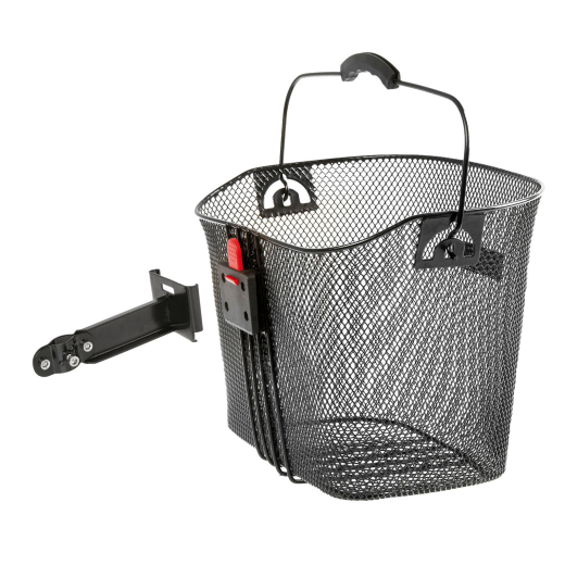 M-Wave Lenkerkorb l�nglich engmaschig 23x31,5x24,5 cm mit Halter