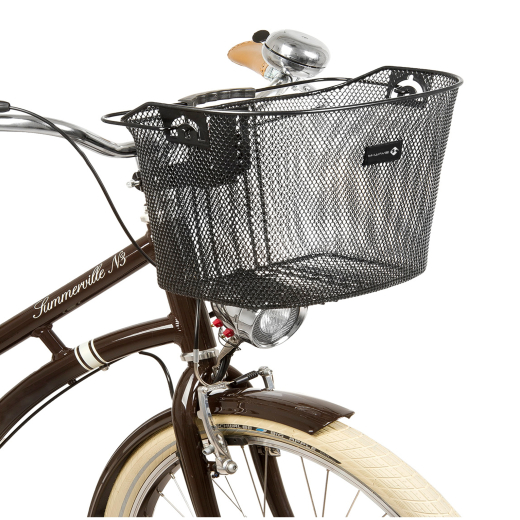 M-Wave Lenkerkorb l�nglich engmaschig 23x31,5x24,5 cm mit Halter