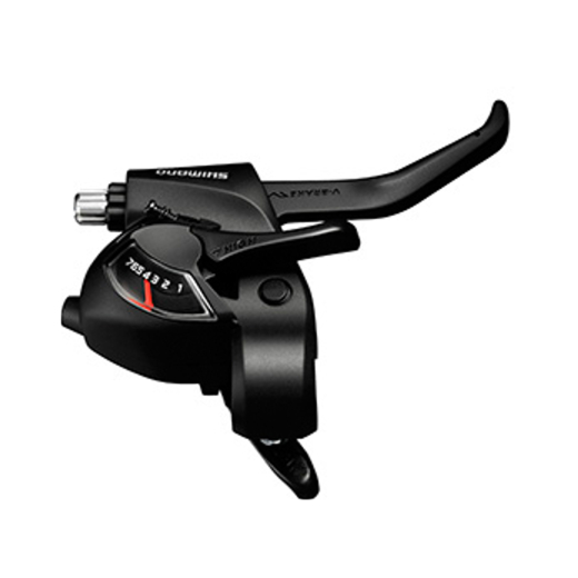 Shimano S+B-Hebel ST-EF 41 schwarz 7-fach rechts, V-Brake 2-Finger, 2050 mm