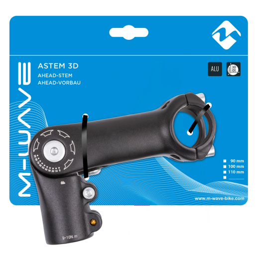 AHEAD Lenkervorbau , Alu von 0-90�, Ext 110 mm f�r 31,8mm Lenker, 1 1/8 Zoll Schaft