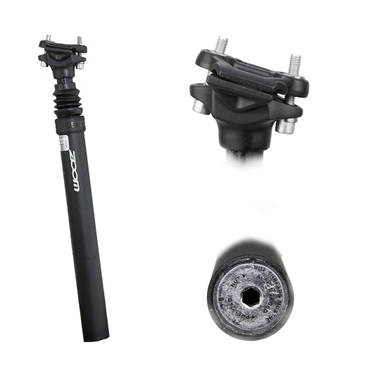 Federsattelst�tze 2 Punkt-Befesti � 30,9 mm, 350 mm mit skala schwarz