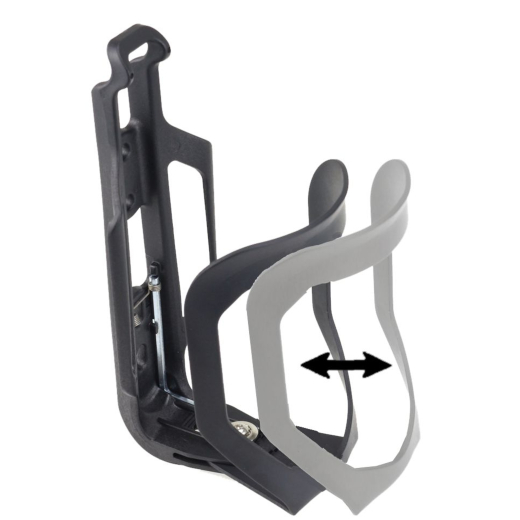 BDCP Trinkflaschenhalter Entnahmeseite und Flaschengr��e einstellbar, schwarz