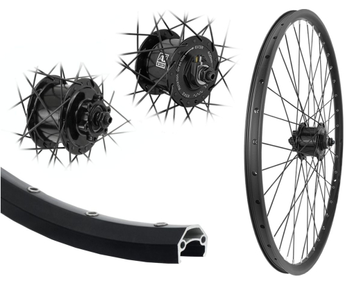 B�rwinkels 28 Zoll Vorderrad 19-622 DC19 schwarz Disk mit �sen 36L BDCP 3/1 Nabendynamo 6 Loch Disc Schnellspanner 6V/3W schwarz Speichen Nirosta 2mm schwarz