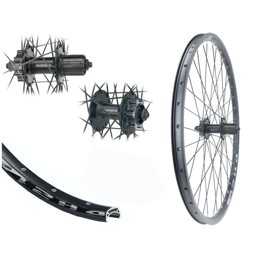 B�rwinkels 28 Zoll Hinterrad 21-622 DH21 schwarz Disk mit �sen 36L Shimano TX506 6 Loch Disc 8-11 Fach Schnellspanner schwarz Speichen Nirosta 2mm schwarz