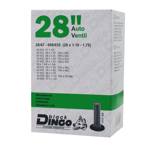 BDCP 28 Zoll AV Qualit�ts Fahrradschlauch 28/47-609/635 (28x1 5/8 x 1 3/8) AV48mm