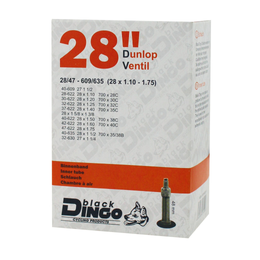 BDCP 28 Zoll DV Qualit�ts Fahrradschlauch 28/47-609/635 (28x1 5/8 x 1 3/8) DV48mm