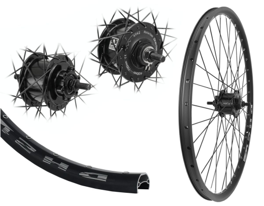 B�rwinkels 28 Zoll Vorderrad 21-622 DH21 schwarz Disk mit �sen 36L BDCP 3/1 Nabendynamo 6 Loch Disc 6V/3W Mutter Speichen Nirosta 2mm schwarz