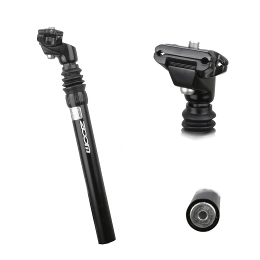 Zoom Federsattelst�tze Travel 35 � 30,9 mm, 350 mm einfach schwarz