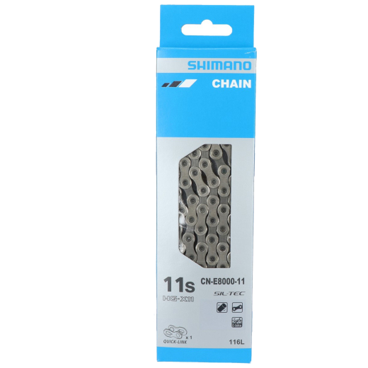 Shimano Kette 11-fach E8000 f�r E-Bike 116 Glieder+ Kettenschloss