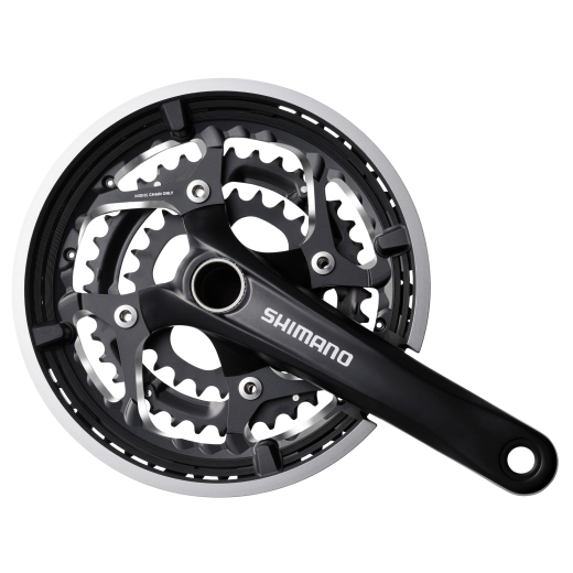 Shimano Kurbelgarnitur FC-T551 3x10 Gang 175mm 48-36-26Z schwarz mit Kettenschutz inkl SM-BB52