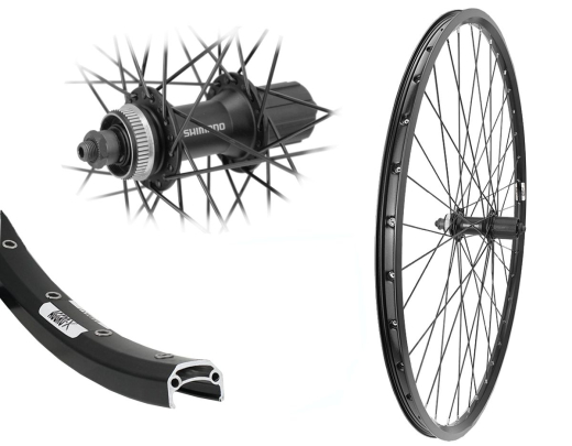Aggro-X 28 Zoll Hinterrad 19-622 Y19 mit �sen Shimano FH-QC300 8-11 Fach Schnellspanner Centerlock Disc Speichen schwarz