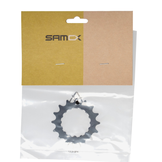 SAMOX E-Bike Kettenblatt f�r 1/2 Zoll x3/32 Zoll 11/128 Zoll Stahl BCD 104mm, 16 Z�hne schwarz