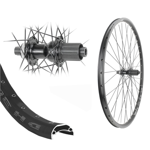 B�rwinkels 27,5 Zoll Hinterrad 35-584 DH35 Disk mit �sen Shimano TC500 Centerlock Disc 8-11 Fach 148/12 Speichen schwarz