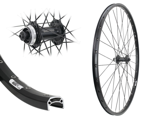 Aggro-X 28 Zoll Vorderrad 21-622 B21 mit �sen Shimano TX505 Centerlock Disc Schnellspanner Speichen schwarz