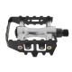 MTB-Pedal Stahlk�fig Cr-Mo Achse, Kunststoffk�rper, Stahlk�fig