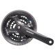 Shimano Kurbelgarnitur Acera 48/38/28 170 mm mit Kettenschutz, FC-M361, 7-8 Fach ,4-kant schwarz