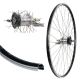 B�rwinkels 26 Zoll Hinterrad 19-559 CUT19 schwarz f�r Felgenbremse mit �sen 36L Shimano Nexus 3 Gang R�cktritt mit Zubeh�r Speichen Nirosta 2mm Silber