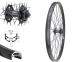 B�rwinkels 29 Zoll Vorderrad 25-622 Andra40 schwarz Disk 36L Shimano XT M756 6 Loch Disc Schnellspanner Speichen Niro ED 2/2,34mm schwarz