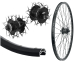 B�rwinkels 27,5 Zoll Vorderrad 19-584 DC19 schwarz Disk mit �sen 36L Shimano Nabendynamo DH-T4050 Centerlock Disc Schnellspanner 1,5W Speichen Nirosta 2mm schwarz