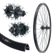 Aggro-X 28 Zoll Hinterrad 19-622 XD19 Disc Shimano TX506 6 Loch 8-10 Fach Kassette Schnellspanner Speichen schwarz