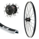 Aggro-X 28 Zoll Vorderrad 19-622 C19 Shimano Nabendynamo DH-C30003 6V/3W Mutter Speichen schwarz