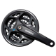 Shimano Kurbelgarnitur FC-M311 48/38/28, Kettenschutz 175 mm schwarz