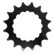 SAMOX E-Bike Kettenblatt f�r 1/2 Zoll x3/32 Zoll 11/128 Zoll Stahl BCD 104mm, 16 Z�hne schwarz