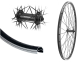 Aggro-X 26 Zoll Vorderrad 19-559 C19 f�r Felgenbremse Shimano HTX500 Schnellspanner Speichen schwarz