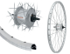 B�rwinkels 24 Zoll Vorderrad 19-507 DMS19 mit �sen f�r Felgenbremse Shimano Nabendynamo DHC30003 6V/3W Mutter Speichen Silber