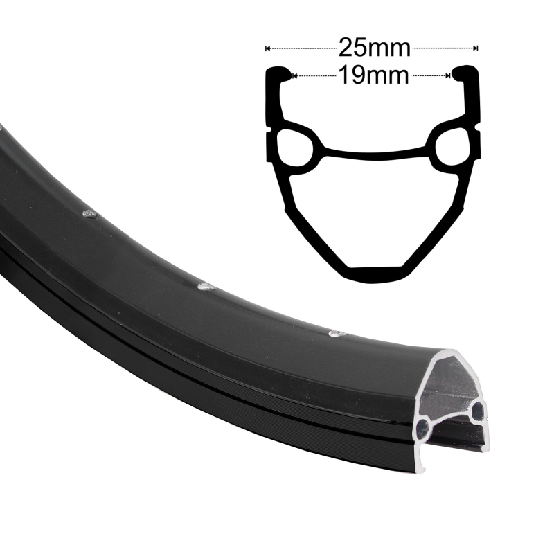 Artikelbild zu Felge 26'' 19-559 Aggro-X DFX schwarz 32 Loch o.�sen Disk VL8,5