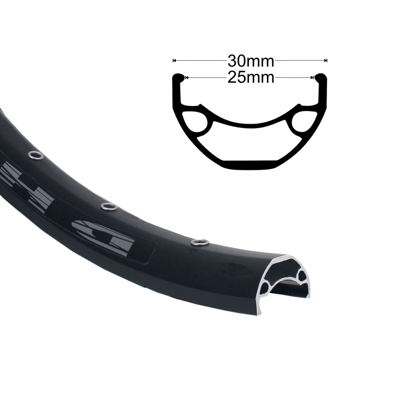 Artikelbild zu Felge 28'' 25-622 BDCP DH25 schwarz 32 Loch m.Ösen Disk VL8,5 tubeless ready