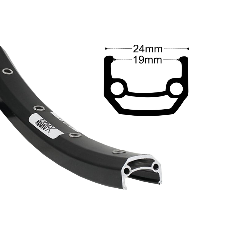Artikelbild zu Felge 28'' 19-622 Schürmann YAK19 schwarz Disk 36 Loch m.Ösen VL 8,5