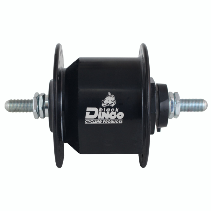 Artikelbild zu BDCP Nabendynamo Alu Vollachse MU schwarz 36 Loch, 100mm, StVZO-Zulassung