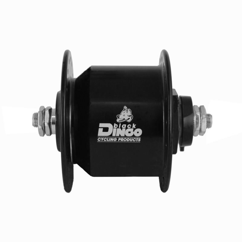 Artikelbild zu BDCP Nabendynamo Alu Schnellspann schwarz 36 Loch, 100mm, StVZO-Zulassung