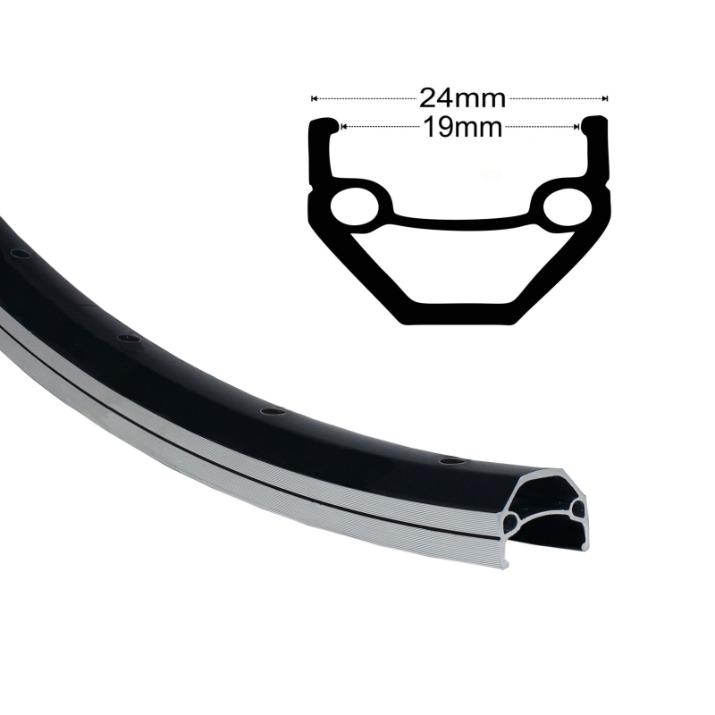 Artikelbild zu Felge 26'' 19-559 VUELTA Cut19 schwarz 36 Loch o.�sen geschliffen VL 8,5