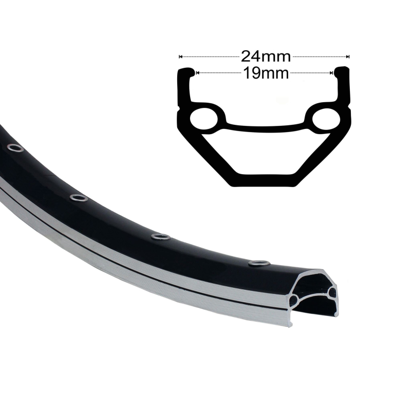 Artikelbild zu Felge 27,5'' 19-584 VUELTA Cut19 schwarz 36 Loch m.�sen geschliffen VL 8,5