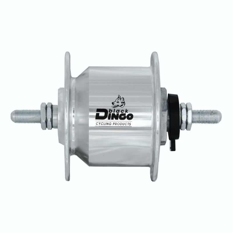 Artikelbild zu BDCP Nabendynamo Alu Vollachse MU silber 36 Loch, 100mm, StVZO-Zulassung